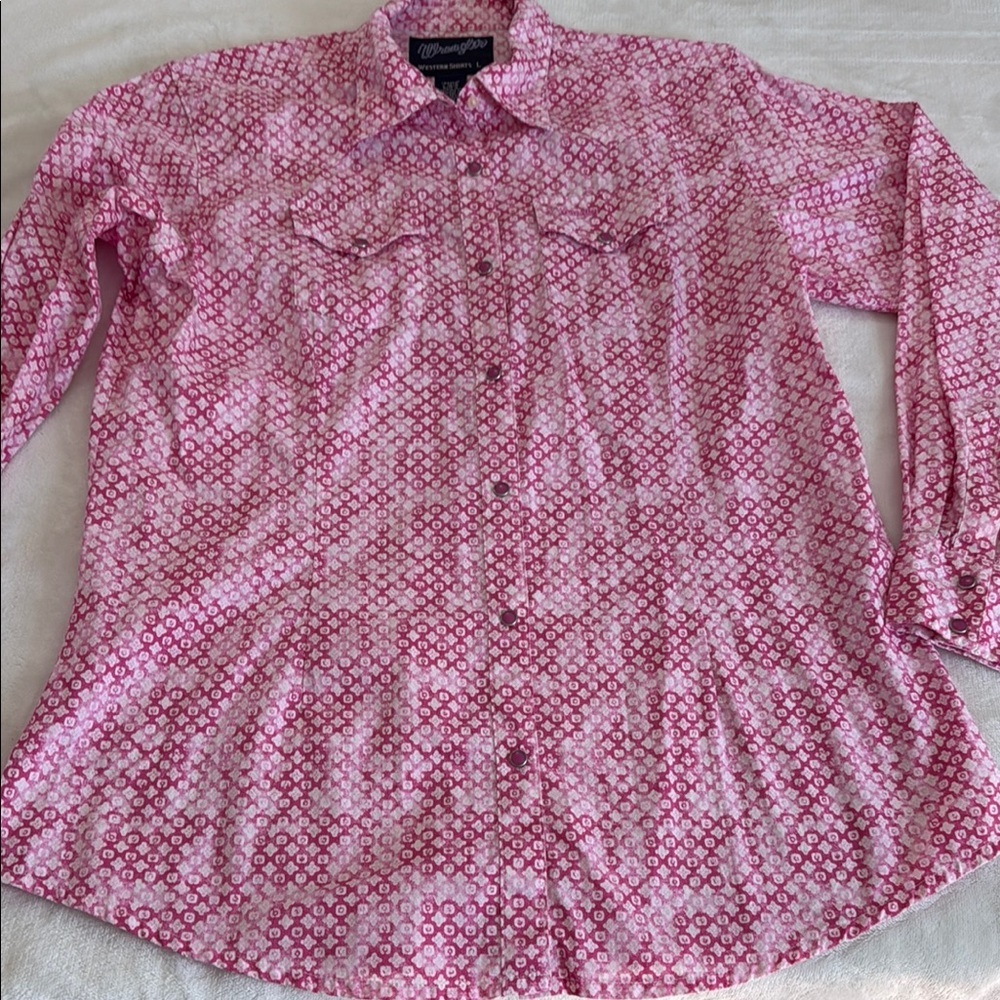 Wrangler Men's Pink Patterned Shirt